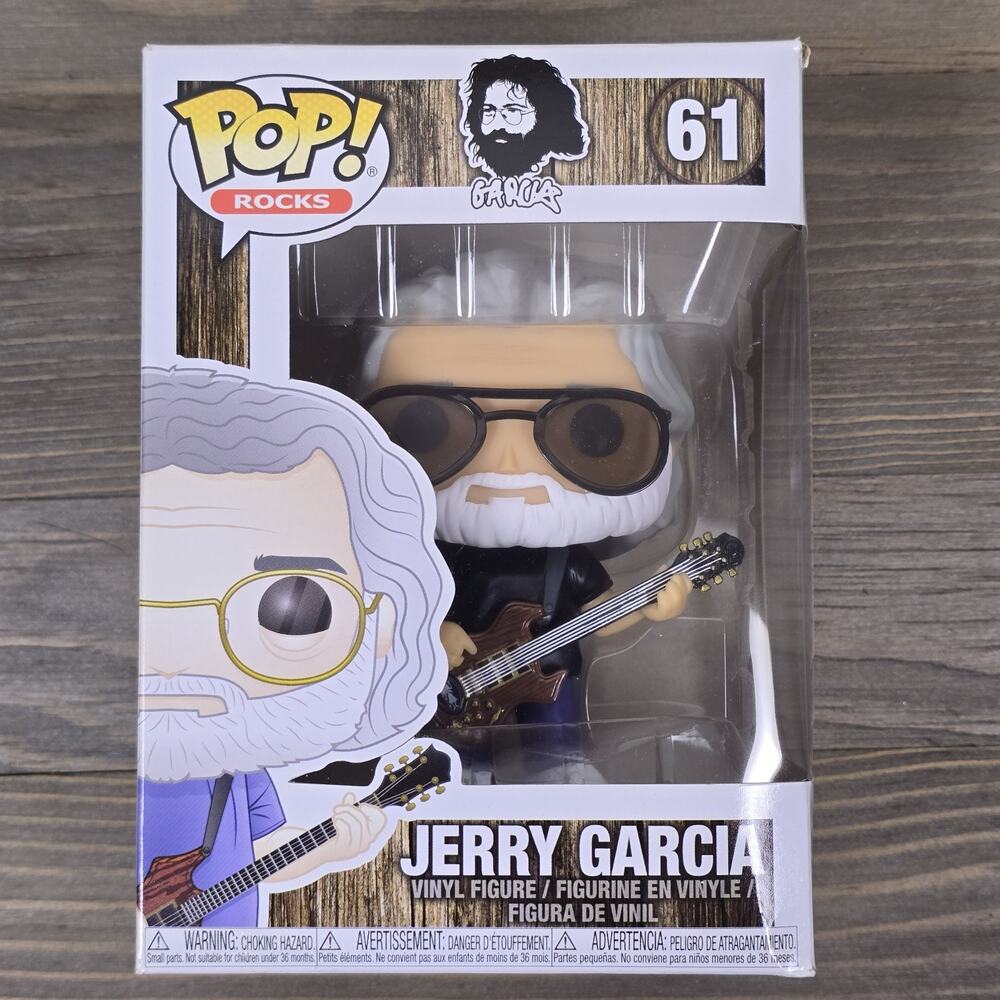 Funko Pop! Vinyl: Jerry Garcia #61 - In FUNKO Stack Hardcase- Box Has Flaws
